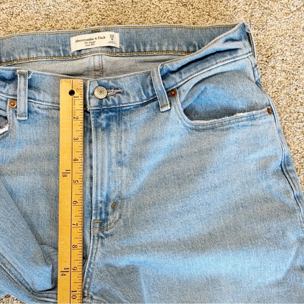 NWT Abercrombie and Fitch Low Rise Baggy Jean in Black Size 29/8 - Picture 13 of 15